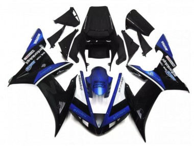 Cheap 2002-2003 Black Blue Yamaha YZF R1 Bike Fairing Kit