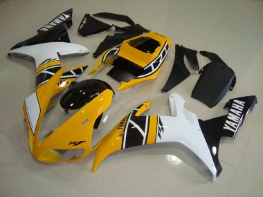 Cheap 2002-2003 Yellow Anniversary Yamaha YZF R1 Replacement Motorcycle Fairings