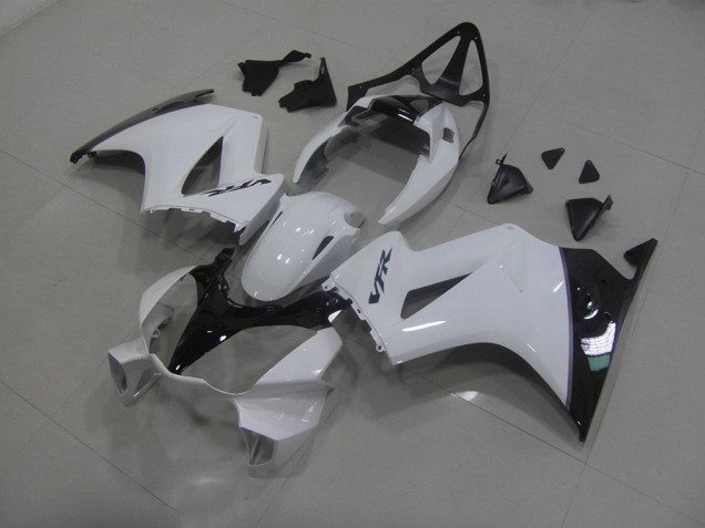 Cheap 2002-2013 White Black Honda VFR800 Motorcyle Fairings