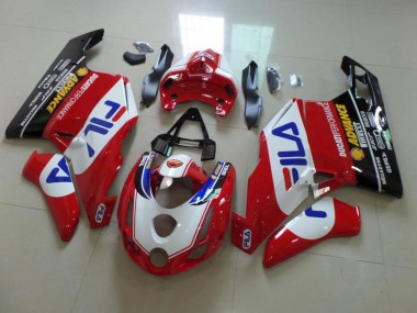 Cheap 2003-2004 Ducati 749 999 Motorcycle Fairings MF3975 - Red FILA