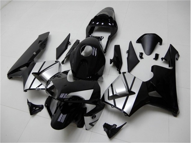 Cheap 2003-2004 Black Silver Honda CBR600RR Bike Fairing Cheap 2003-2004 Black Silver Honda CBR600RR Bike Fairing