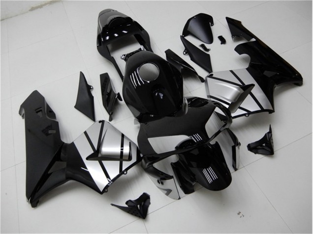 Cheap 2003-2004 Black Silver Honda CBR600RR Bike Fairing Cheap 2003-2004 Black Silver Honda CBR600RR Bike Fairing