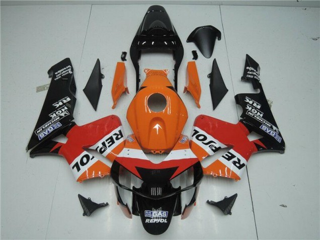Cheap 2003-2004 Orange Red Black Repsol Honda CBR600RR Motor Bike Fairings Cheap 2003-2004 Orange Red Black Repsol Honda CBR600RR Motor Bike Fairings