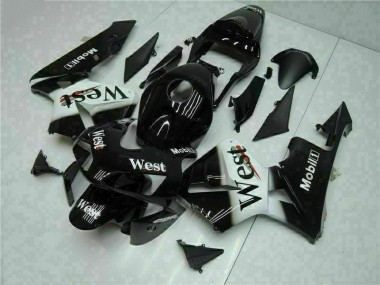 Cheap 2003-2004 Black West Honda CBR600RR Motorcycle Fairings Kit