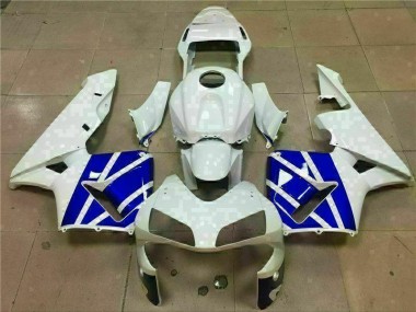 Cheap 2003-2004 White Blue Honda CBR600RR Bike Fairings
