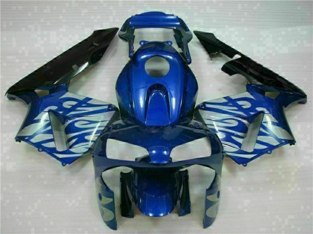 Cheap 2003-2004 Blue with Silver Flame Honda CBR600RR Motorbike Fairing Cheap 2003-2004 Blue with Silver Flame Honda CBR600RR Motorbike Fairing