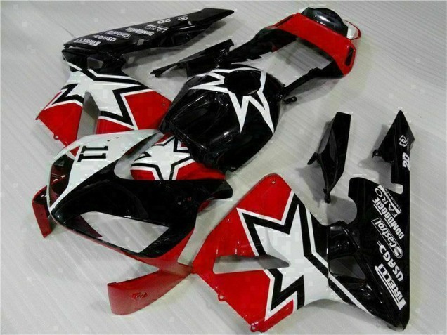Cheap 2003-2004 Black White 11 Honda CBR600RR Moto Fairings Cheap 2003-2004 Black White 11 Honda CBR600RR Moto Fairings