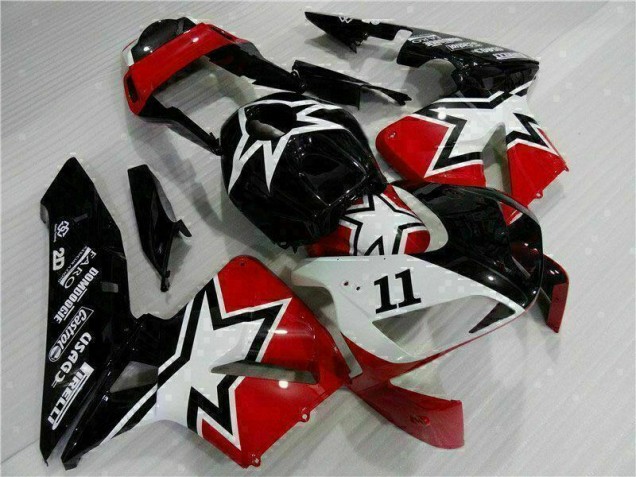 Cheap 2003-2004 Black White 11 Honda CBR600RR Moto Fairings Cheap 2003-2004 Black White 11 Honda CBR600RR Moto Fairings