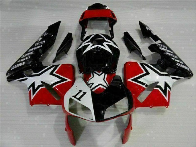 Cheap 2003-2004 Black White 11 Honda CBR600RR Moto Fairings Cheap 2003-2004 Black White 11 Honda CBR600RR Moto Fairings