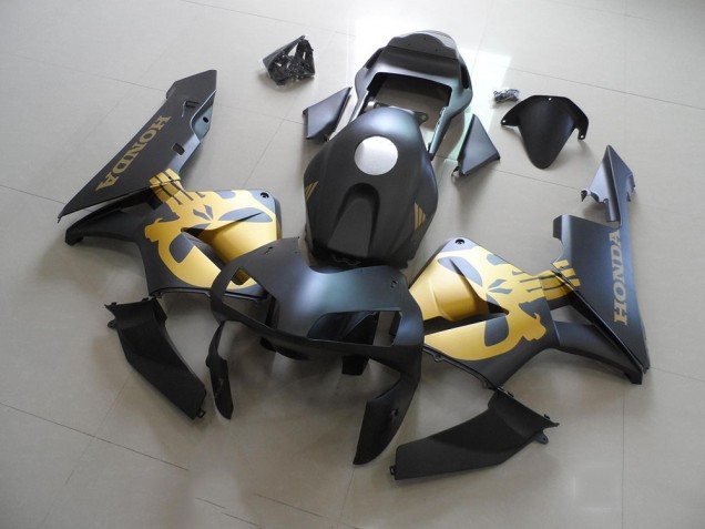 Cheap 2003-2004 Black Gold Decal Honda CBR600RR Motorcycle Fairings Kit Cheap 2003-2004 Black Gold Decal Honda CBR600RR Motorcycle Fairings Kit