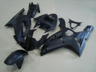 Cheap 2003-2004 Matte Black Kawasaki ZX6R Motorcycle Fairing Kits
