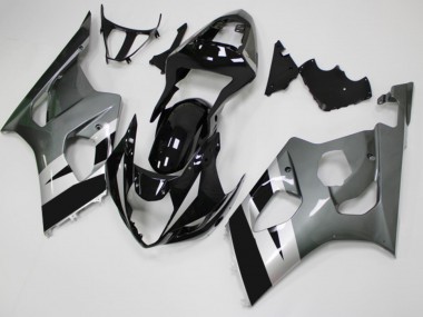 Cheap 2003-2004 Black Grey Suzuki GSXR 1000 Moto Fairings