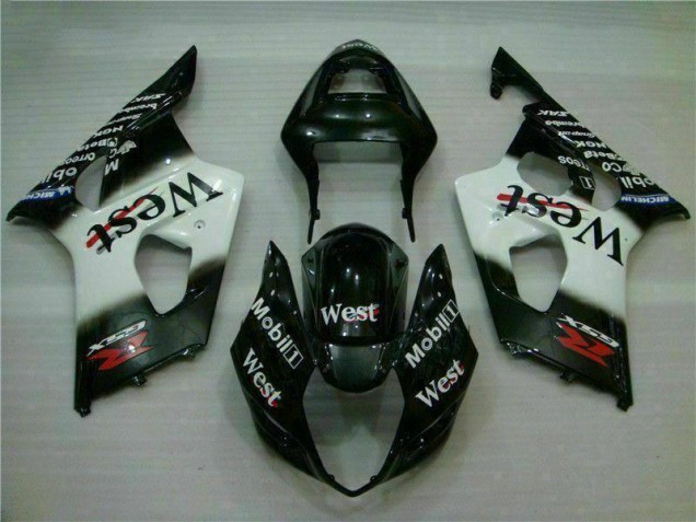 Cheap 2003-2004 White Black Suzuki GSXR 1000 Motorbike Fairing Cheap 2003-2004 White Black Suzuki GSXR 1000 Motorbike Fairing