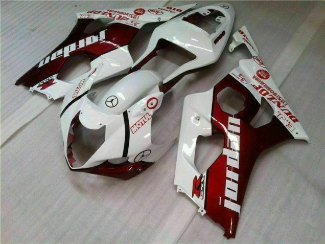 Cheap 2003-2004 Red White Suzuki GSXR 1000 Motorcycle Bodywork Cheap 2003-2004 Red White Suzuki GSXR 1000 Motorcycle Bodywork