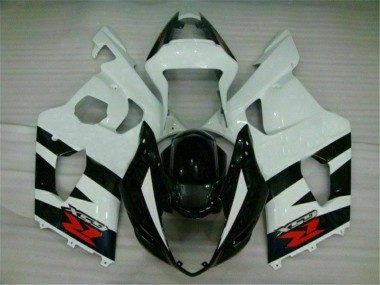 Cheap 2003-2004 White Black Suzuki GSXR 1000 Motorcyle Fairings