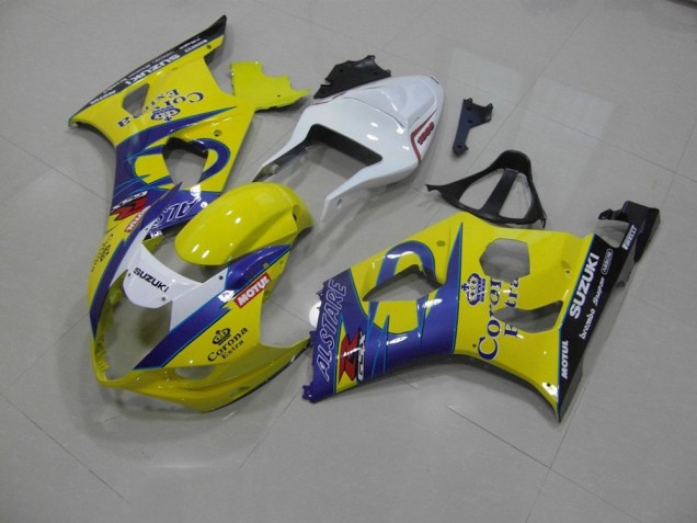 Cheap 2003-2004 Yellow Corona Suzuki GSXR 1000 Bike Fairing Cheap 2003-2004 Yellow Corona Suzuki GSXR 1000 Bike Fairing