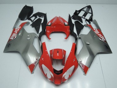 Cheap 2003-2005 Aprilia RSV1000 Motorcycle Fairings MF3843 - Silver And Red