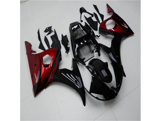 Cheap 2003-2005 Black Red Yamaha YZF R6 Motorcycle Replacement Fairings Cheap 2003-2005 Black Red Yamaha YZF R6 Motorcycle Replacement Fairings