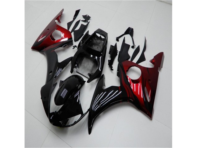 Cheap 2003-2005 Black Red Yamaha YZF R6 Motorcycle Replacement Fairings Cheap 2003-2005 Black Red Yamaha YZF R6 Motorcycle Replacement Fairings