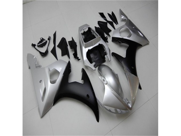 Cheap 2003-2005 Silver Black Yamaha YZF R6 Motorcylce Fairings Cheap 2003-2005 Silver Black Yamaha YZF R6 Motorcylce Fairings