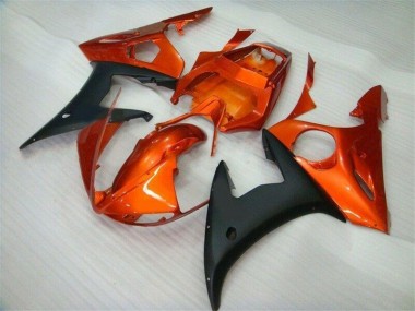 Cheap 2003-2005 Orange Black Yamaha YZF R6 Motorcycle Fairings