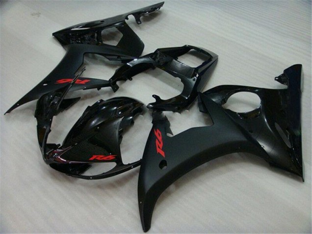 Cheap 2003-2005 Black Yamaha YZF R6 Replacement Motorcycle Fairings Cheap 2003-2005 Black Yamaha YZF R6 Replacement Motorcycle Fairings