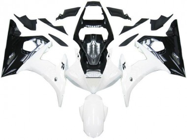 Cheap 2003-2005 Black White Yamaha YZF R6 Motorcycle Fairing Kits
