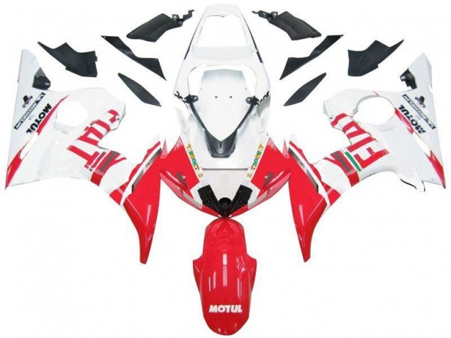 Cheap 2003-2005 White Red Fiat Yamaha YZF R6 Motorbike Fairing Cheap 2003-2005 White Red Fiat Yamaha YZF R6 Motorbike Fairing