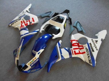 Cheap 2003-2005 Blue White Fiat Yamaha YZF R6 Motor Bike Fairings