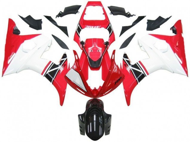 Cheap 2003-2005 Red White Black Yamaha YZF R6 Motorcycle Bodywork Cheap 2003-2005 Red White Black Yamaha YZF R6 Motorcycle Bodywork