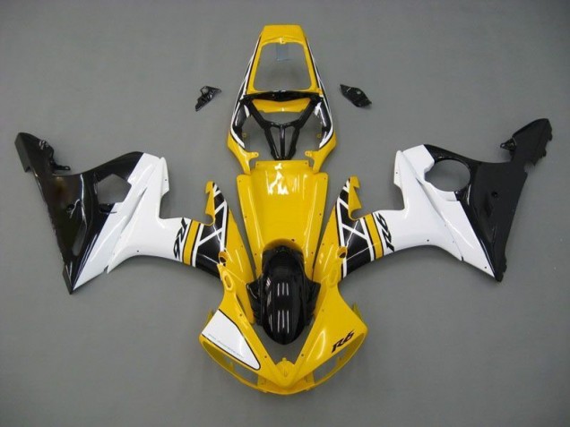 Cheap 2003-2005 Yellow White Black Yamaha YZF R6 Moto Fairings Cheap 2003-2005 Yellow White Black Yamaha YZF R6 Moto Fairings