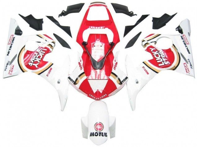Cheap 2003-2005 White Red Lucky Strike Yamaha YZF R6 Replacement Fairings Cheap 2003-2005 White Red Lucky Strike Yamaha YZF R6 Replacement Fairings
