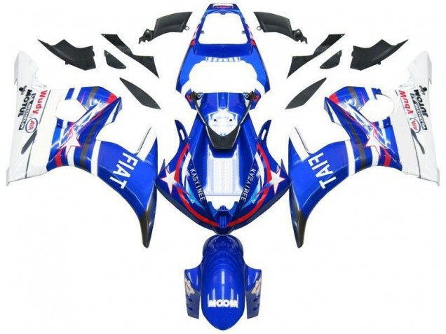 Cheap 2003-2005 Blue Star Fiat Yamaha YZF R6 Motorcycle Fairing Cheap 2003-2005 Blue Star Fiat Yamaha YZF R6 Motorcycle Fairing