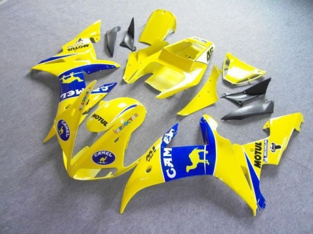 Cheap 2003-2005 Yellow Blue Motul Camel Yamaha YZF R6 Bike Fairings Cheap 2003-2005 Yellow Blue Motul Camel Yamaha YZF R6 Bike Fairings