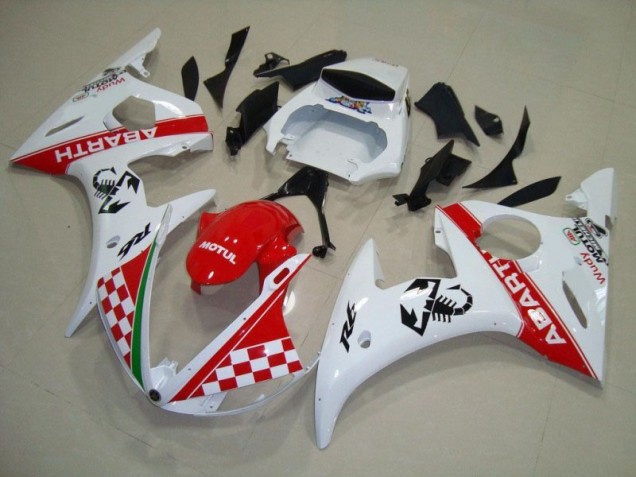Cheap 2003-2005 Red White Yamaha YZF R6 Motorbike Fairing Kits & Bodywork Cheap 2003-2005 Red White Yamaha YZF R6 Motorbike Fairing Kits & Bodywork
