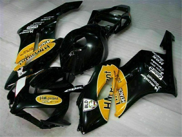 Cheap 2004-2005 Yellow Black Honda CBR1000RR Motorbike Fairing