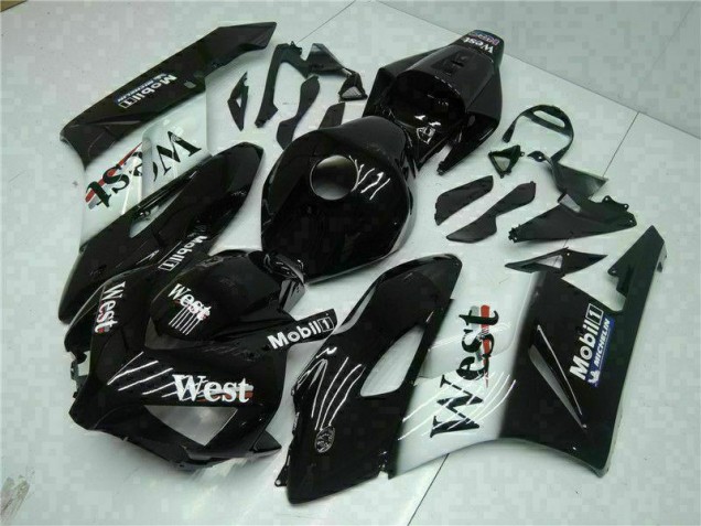 Cheap 2004-2005 Black West Honda CBR1000RR Replacement Motorcycle Fairings