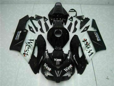 Cheap 2004-2005 Black West Honda CBR1000RR Replacement Motorcycle Fairings