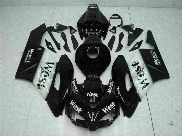 Cheap 2004-2005 Black West Honda CBR1000RR Replacement Motorcycle Fairings