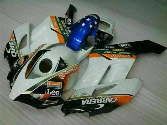 Cheap 2004-2005 White Blue Honda CBR1000RR Replacement Fairings