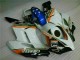 Cheap 2004-2005 White Blue Honda CBR1000RR Replacement Fairings