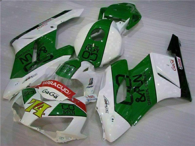Cheap 2004-2005 Green White Honda CBR1000RR Motorcycle Fairing