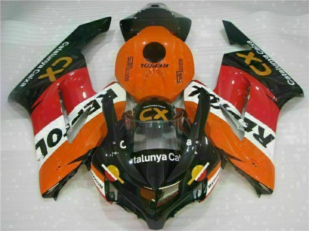 Cheap 2004-2005 Orange Repsol CX Honda CBR1000RR Replacement Motorcycle Fairings