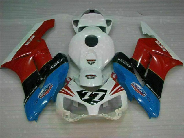 Cheap 2004-2005 White Red 77 Honda CBR1000RR Motorcycle Fairing Kits