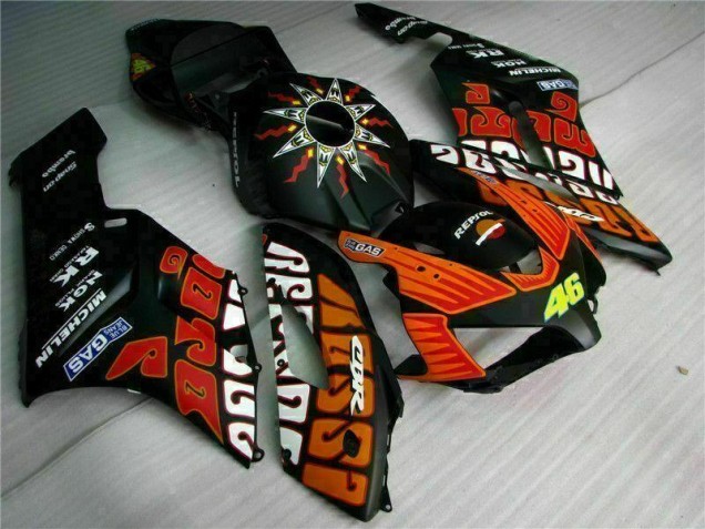 Cheap 2004-2005 Black Orange Honda CBR1000RR Motorcycle Fairing Kits