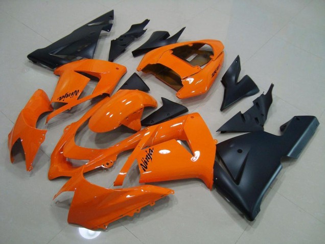 Cheap 2003-2005 Ornage Matte Black Kawasaki ZX10R Motorbike Fairing Cheap 2003-2005 Ornage Matte Black Kawasaki ZX10R Motorbike Fairing