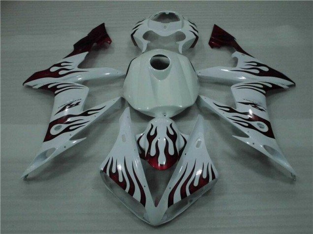 Cheap 2004-2006 White Red Flame Yamaha YZF R1 Motorcyle Fairings Cheap 2004-2006 White Red Flame Yamaha YZF R1 Motorcyle Fairings