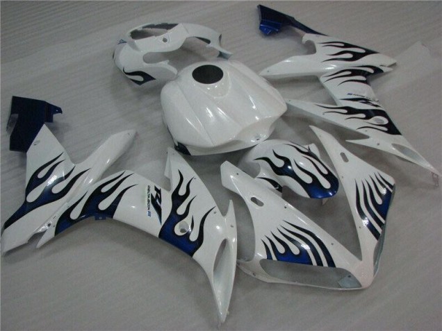 Cheap 2004-2006 White Blue Flame Yamaha YZF R1 Replacement Fairings Cheap 2004-2006 White Blue Flame Yamaha YZF R1 Replacement Fairings