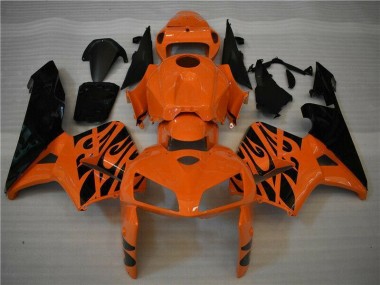 Cheap 2005-2006 Orange Black Honda CBR600RR Motorbike Fairing