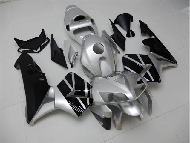 Cheap 2005-2006 Silver Black Honda CBR600RR Motor Bike Fairings Cheap 2005-2006 Silver Black Honda CBR600RR Motor Bike Fairings
